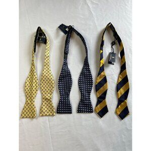 Polo Ralph Lauren 100% Silk Bow Ties O/S - Paisley Polka Dot Stripes
